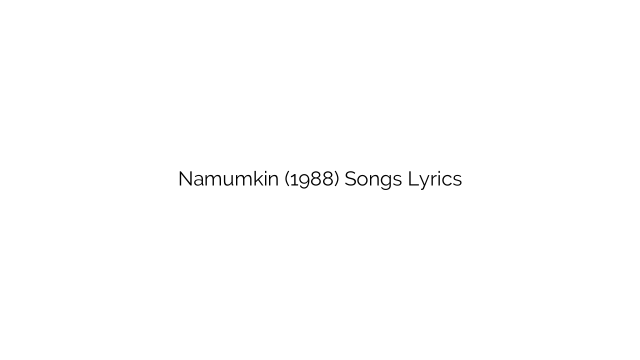 Namumkin (1988) Songs Lyrics