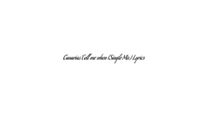 Canarias Tell me when (Single Mix) Lyrics