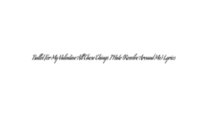 Bullet For My Valentine All These Things I Hate (Revolve Around Me) Lyrics